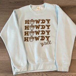 Reflex Light Blue 'Howdy Y'all' Women's Sweatshirt